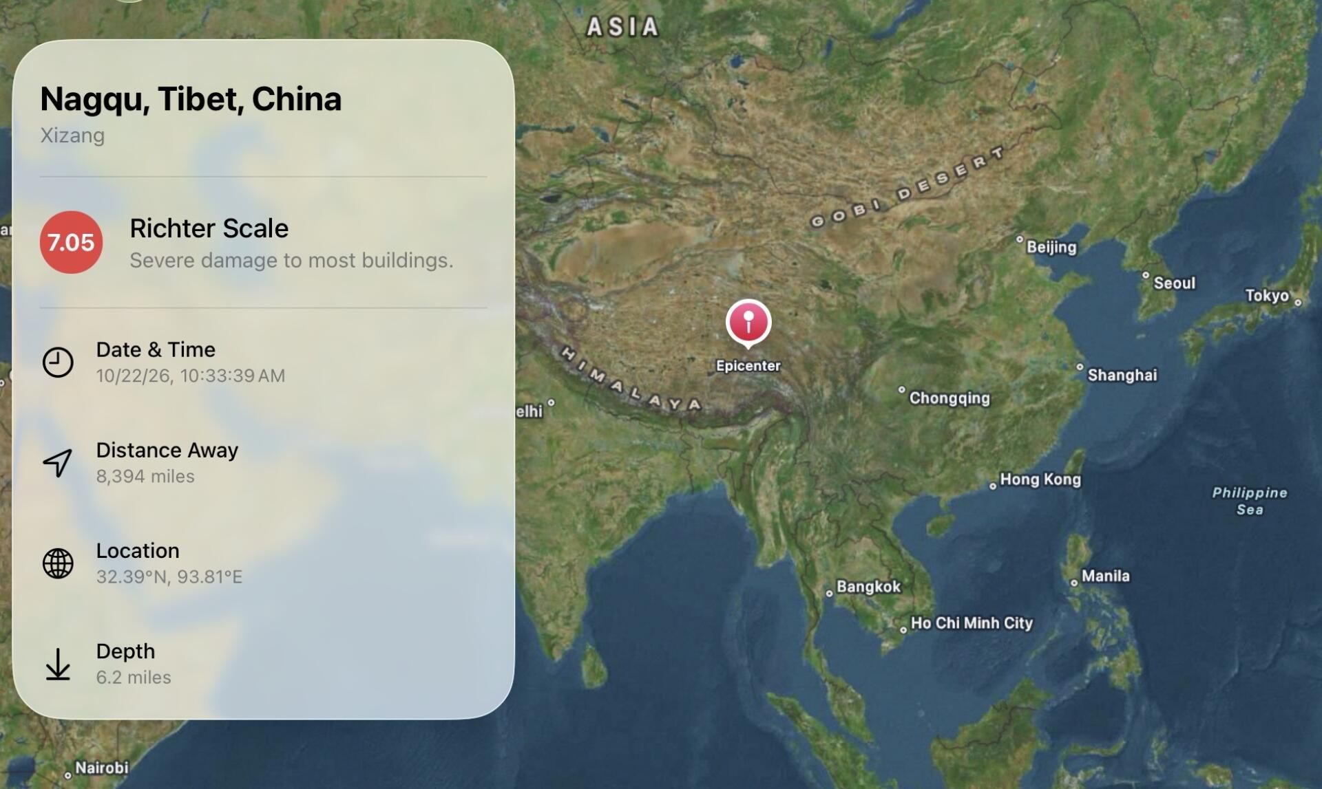 Tibet earthquake kills 16 and injures over 50 - World Today Journal