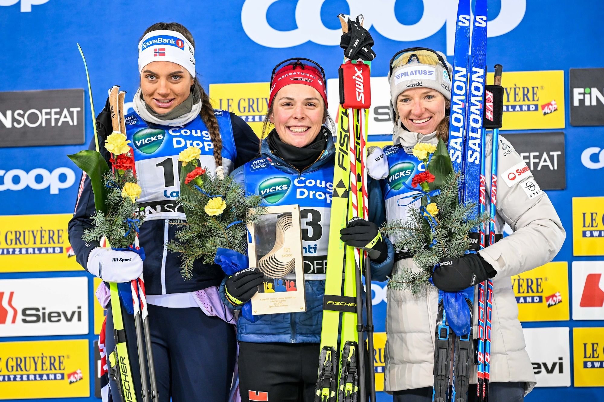 Ski Nordique Nadine F hndrich Sur Le Podium