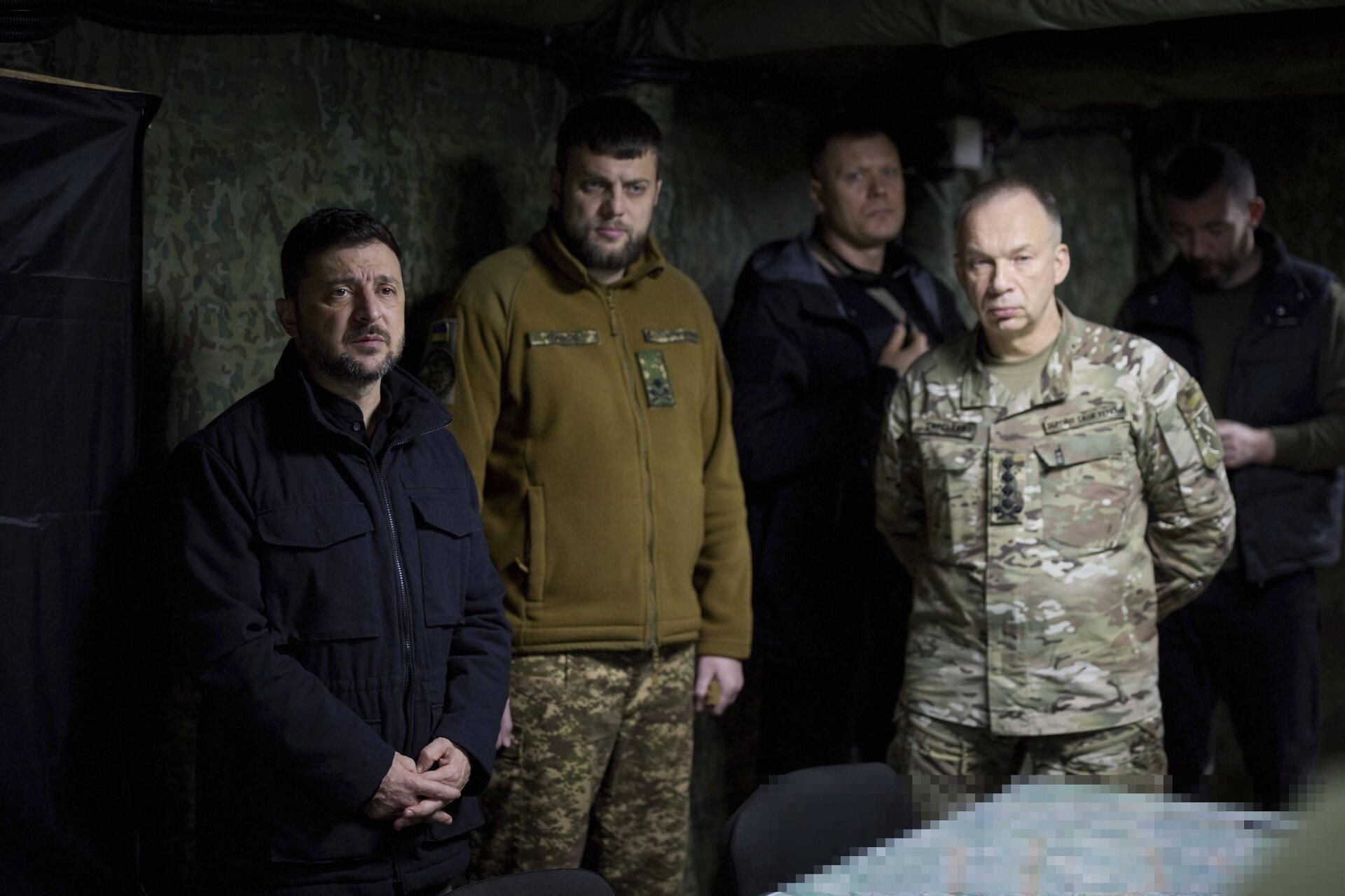 Ukrainian President Volodymyr Zelenskyy Visits Frontline Troops In Donetsk Region