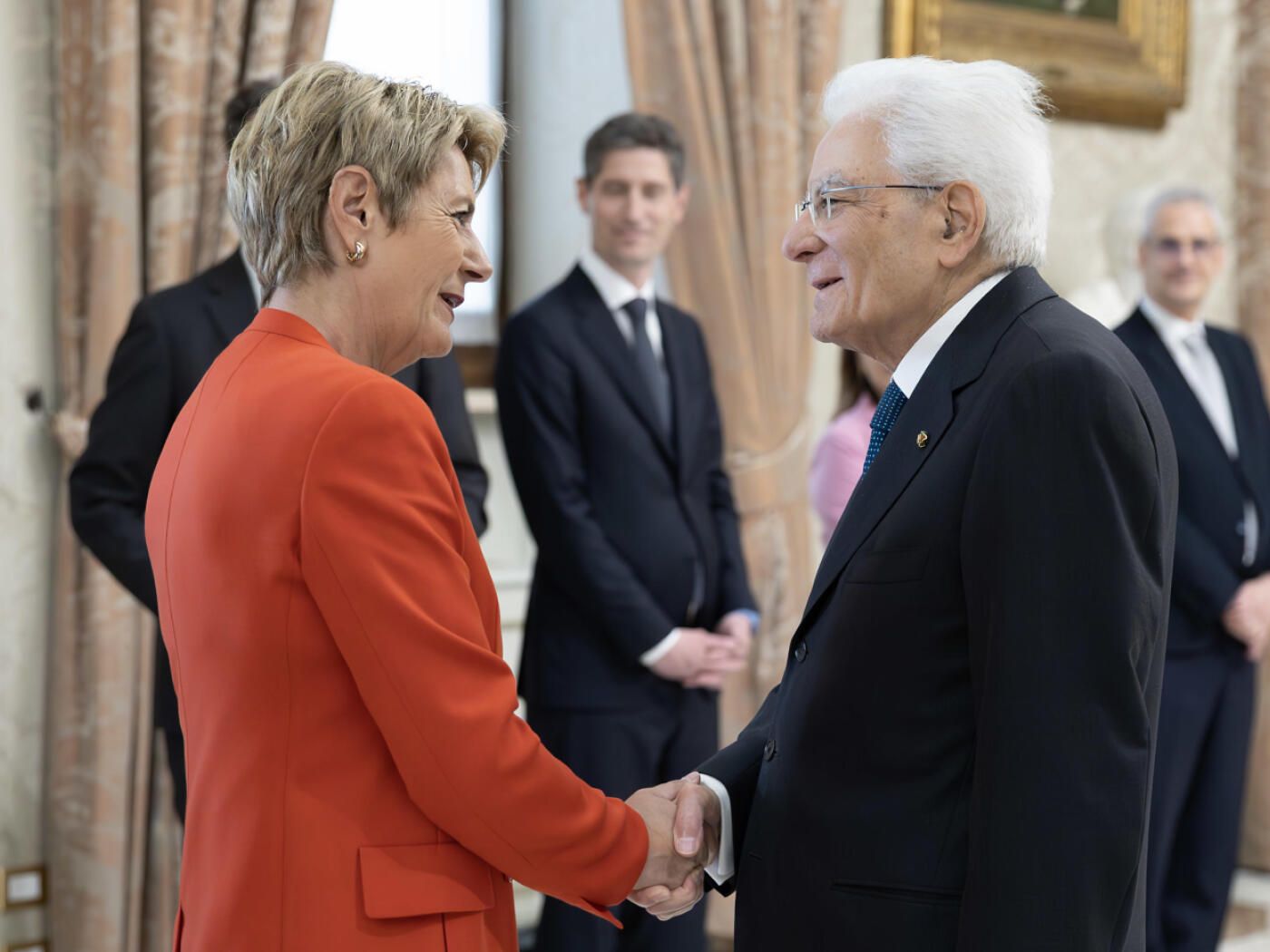 Keller-Sutter in Rom bei Italiens Präsident Matarella