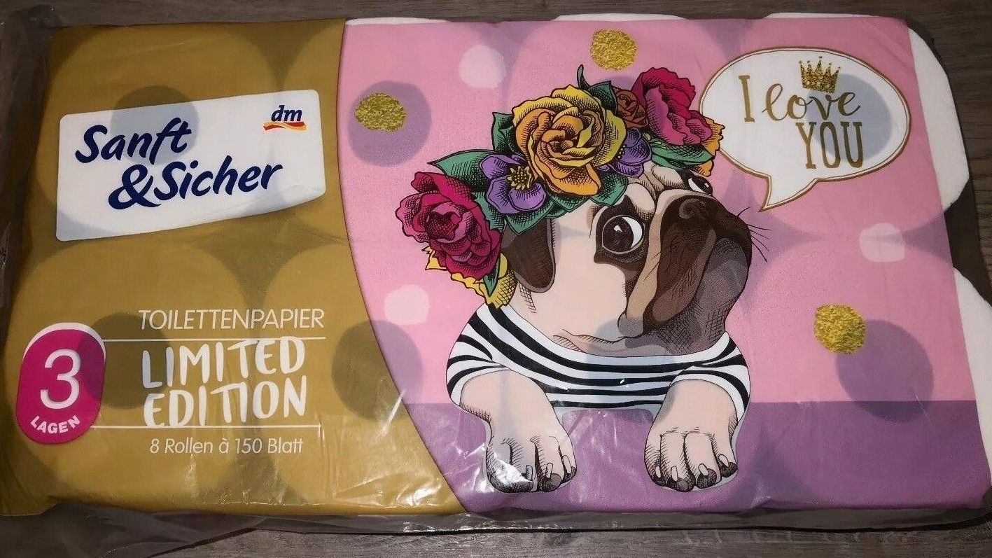 Hype in Deutschland: Kommt das Mops-Klopapier auch zu uns?