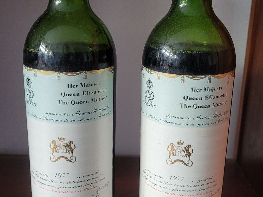 Welchen Wert hat ein Château Mouton Rothschild 1977?